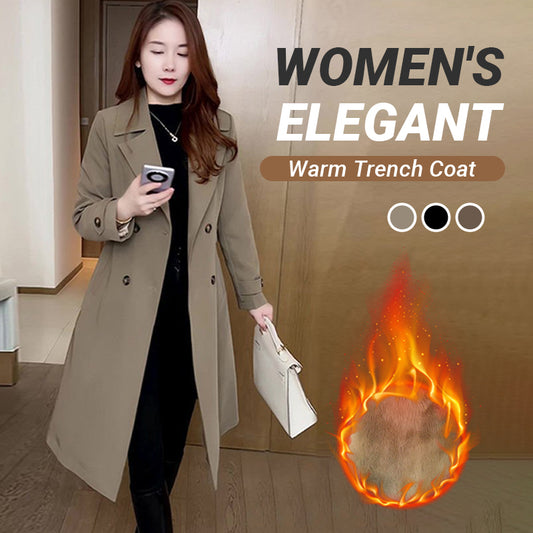 🎅Christmas Pre-Sale 🔥A sense of luxury in winter Women's Elegant Warm Trench Coat