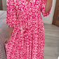 🔥Hot Sale 51% OFF 💞 Bohemian Casual Print V-Neck Long Dress