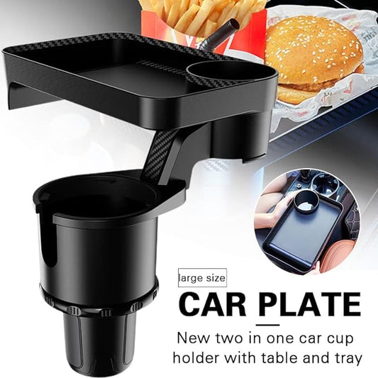 🔥Hot Sale 50% OFF Multifunctional Car Dining Plate 360 Degree Rotating