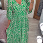 🔥Hot Sale 51% OFF 💞 Bohemian Casual Print V-Neck Long Dress