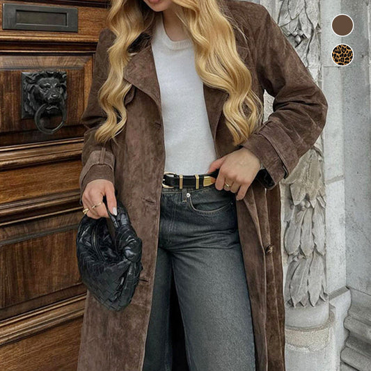 Black Friday Sale-50% OFF🔥Women's Warm and Comfortable Waist-Tied Long Coat