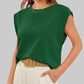 🌸LAST DAY PROMOTION - 50%OFF🌸Solid Color Round Neck Cap Sleeve Top