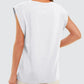 🌸LAST DAY PROMOTION - 50%OFF🌸Solid Color Round Neck Cap Sleeve Top