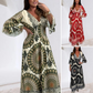 🌸LAST DAY PROMOTION - 51%OFF🌸Women's Retro Boho Deep V-Neck Maxi Dress🔥