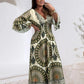 🌸LAST DAY PROMOTION - 51%OFF🌸Women's Retro Boho Deep V-Neck Maxi Dress🔥