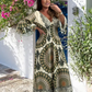 🌸LAST DAY PROMOTION - 51%OFF🌸Women's Retro Boho Deep V-Neck Maxi Dress🔥